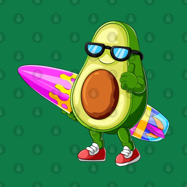 avocado surfer by Mako Design 