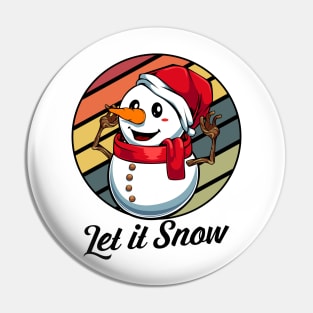 Christmas Snowman Pin