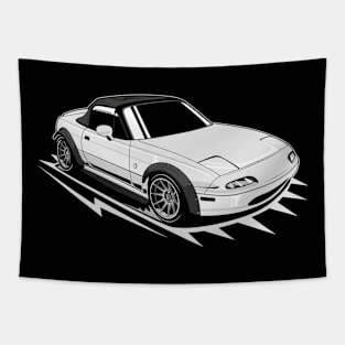 White miata classic Tapestry