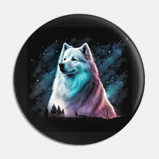 Cosmic Samoyed Pin