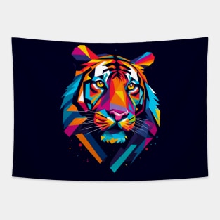 Majestic Tiger Head Pop Art Tapestry