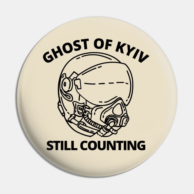 Ghost Of Kyiv, Ghost Of Kyiv Still Counting Pin by Coralgb