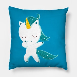 Cute Dabbing Unicorn Pillow