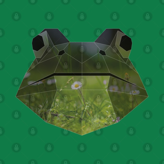 Frog Low Poly Double Exposure Art by Jay Diloy