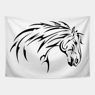 Tattoo Style Horse Tapestry