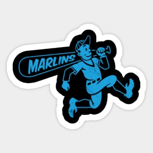 Miami Marlins Vinyl Sticker Decal (BUY 2 GET 1 FREE)- Multi-Colors Option