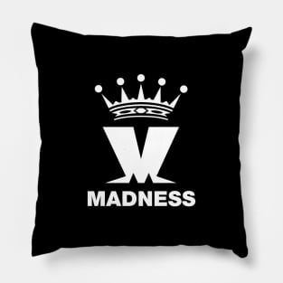 Madness Band White Print Pillow