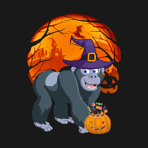 Gorilla pumpkin witch by jrgmerschmann