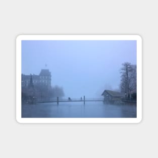 Crossing Aare river in Thun town Magnet