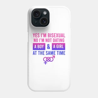 Not Dating Boy and Girl Together Bisexual Gift Phone Case