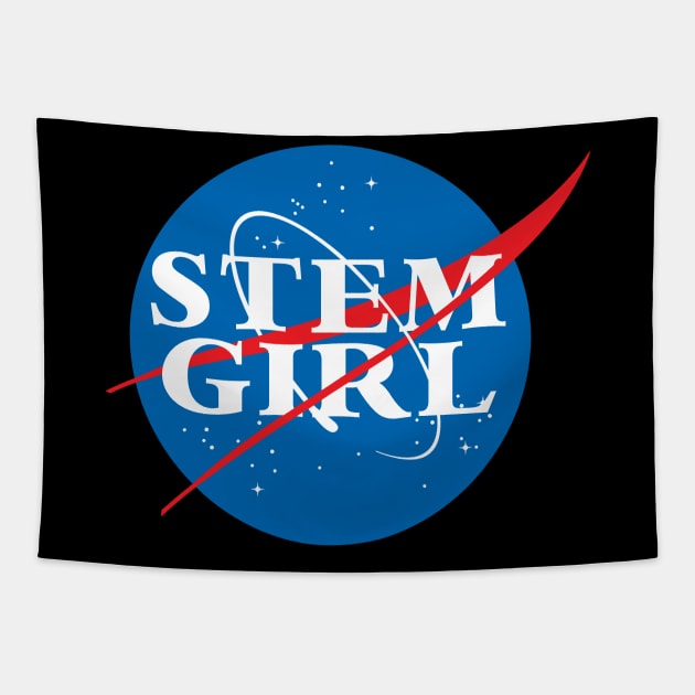 STEM GIRL Tapestry by MadEDesigns