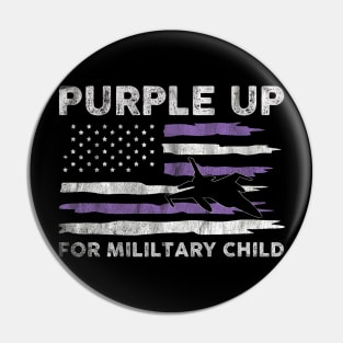 Purple Up For Military Kids Military Child Month Pin