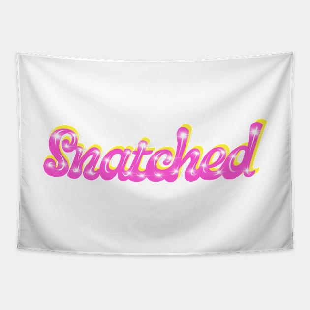 Snatched in Pink with Sparkles Tapestry by MamaODea