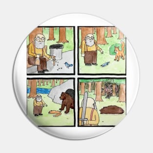 funny Blursed Retirement Pin