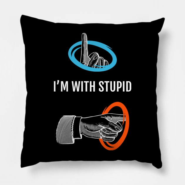 I'm with Stupid Pillow by andreabaldinazzo