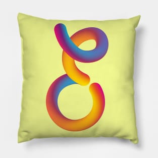 Curly E Pillow