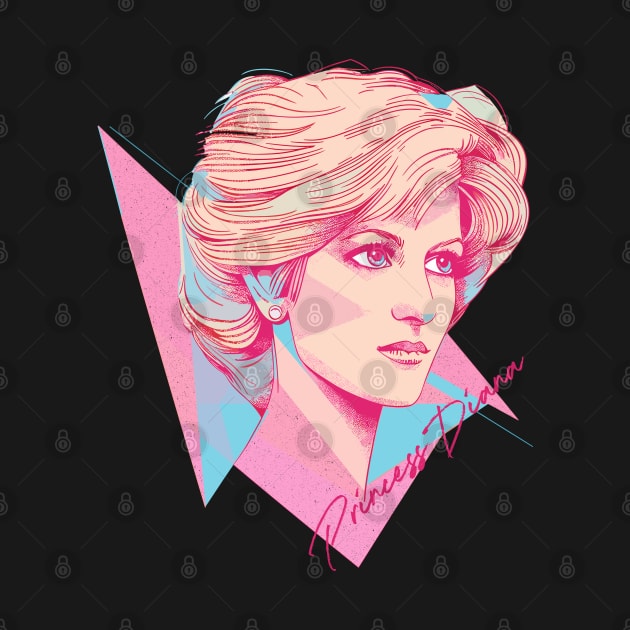 Princess Diana 80s Retro Aesthetic by DankFutura