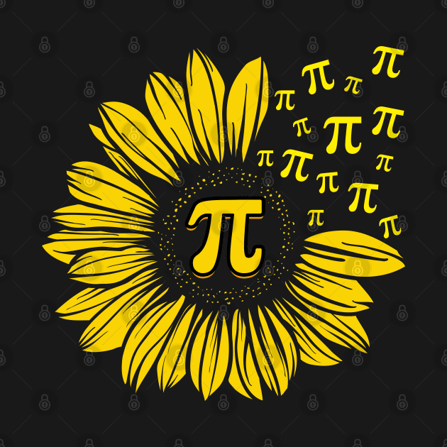 Happy Pi Day Mathematics Math Teacher Sunflower by FabulousDesigns