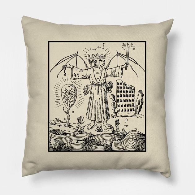 the locked tomb Cryptic Chronicles Pillow by Geometc Style