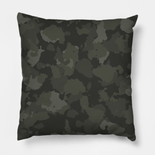 Green Camouflage Pattern Pillow