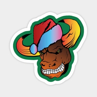 Smiles Santa bull Magnet