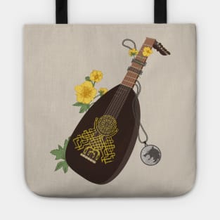 Lute, Medallion, and Buttercups Tote