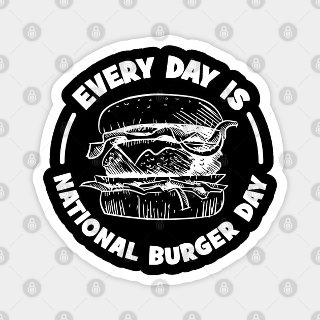 Every Day is National Burger Day Magnet by G! Zone