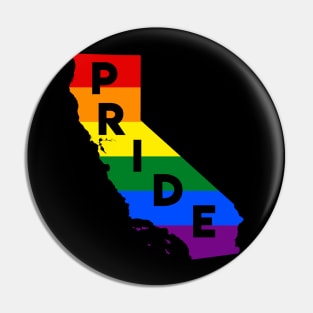 California LGBT Rainbow Pride Pin