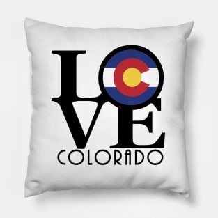 LOVE Colorado (Black Ink) Pillow