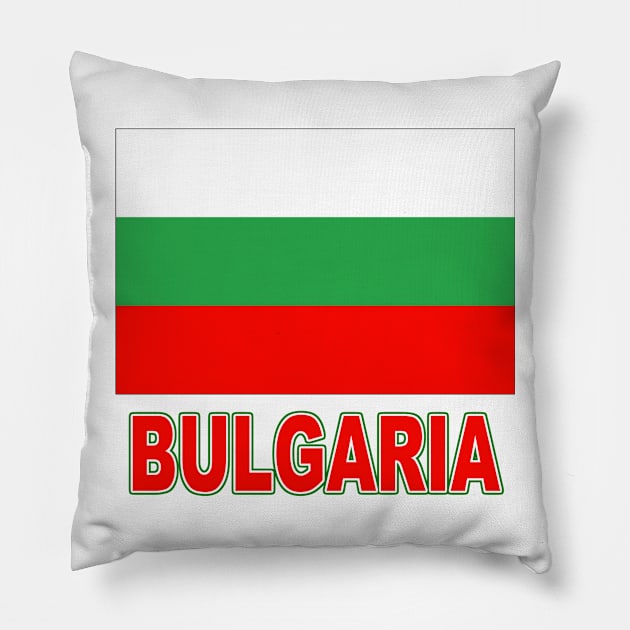 The Pride of Bulgaria - Bulgarian Flag Design Pillow by Naves