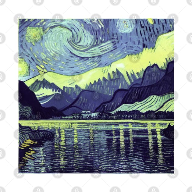 Fiordland National Park in Van Gogh's style by Classical