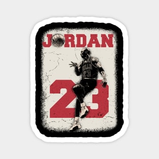 Vintage Distressed Michael Jordan Magnet