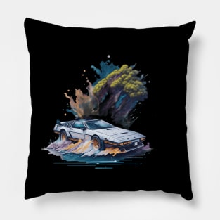 Summer Art DMC DeLorean Pillow