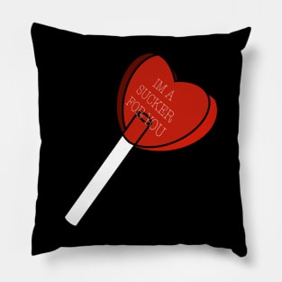 Heart shaped lollipop Pillow