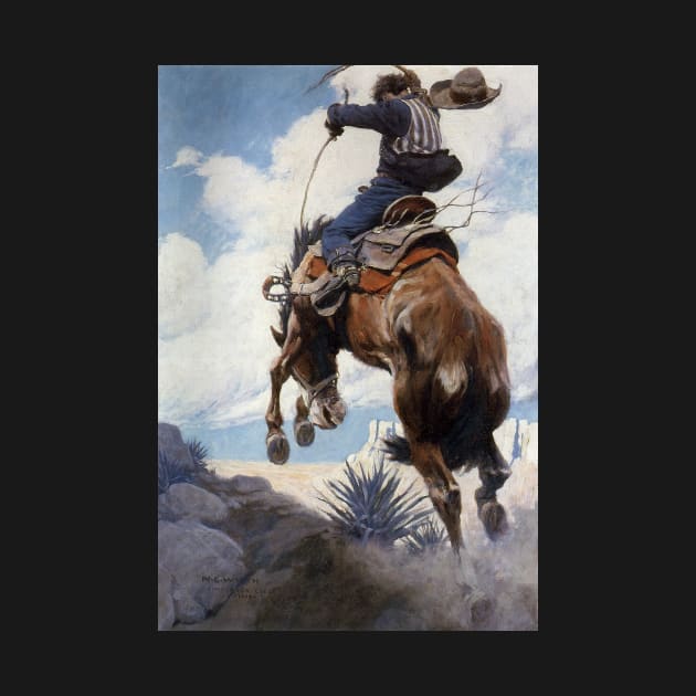 Bucking by NC Wyeth by MasterpieceCafe