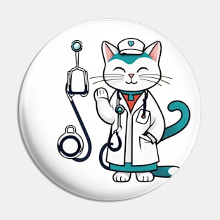 Doctor Cat Pin