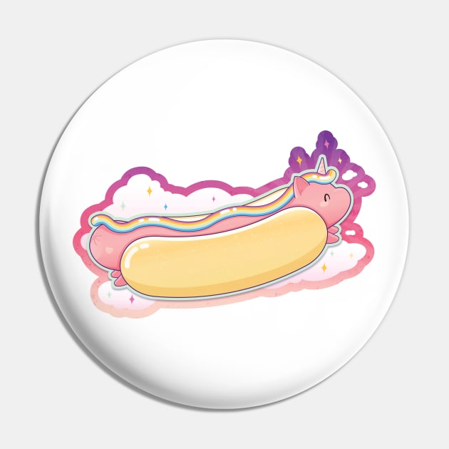 Hotdog Unicorn Pin by Sam Potter Design