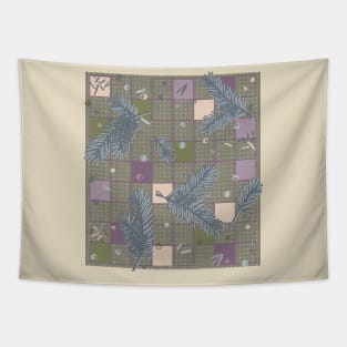 Holiday Checkerboard T-Shirt Tapestry