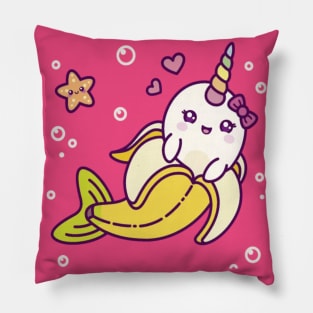 Banarwhal - Funny Narwhal Inside Banana Pillow