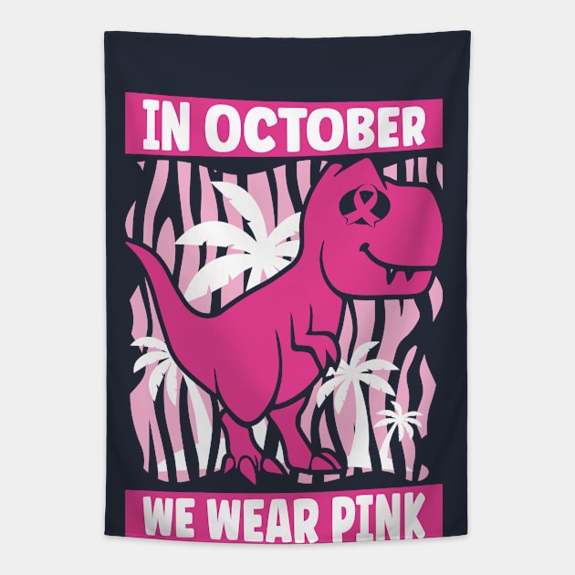 In October We Wear Pink Tapestry by Jabir