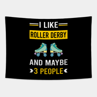 3 People Roller Derby Skating Skate Skater Tapestry