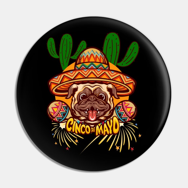 Cinco De Mayo Funny dog in sombrero colorful celebration fifth may Mexican style cactus Pin by BoogieCreates