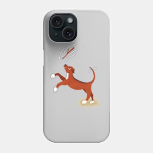 Brown Dog Having a Great Time Phone Case