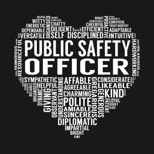 Public Safety Officer Heart T-Shirt