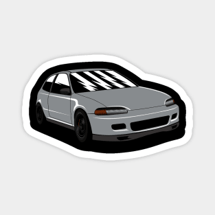 Silver Civic EG6 Magnet