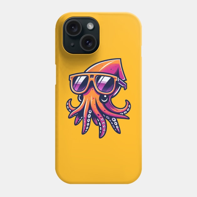 Chibi Squid Phone Case by urbanoceandesigns