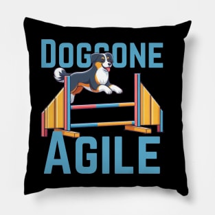 Doggone Agile | Mens Womens Funny Dog Agility Pillow