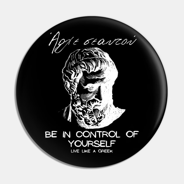 Be in control of yourself and live like a Greek ,apparel hoodie sticker coffee mug gift for everyone Pin by district28