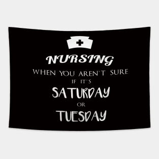 Cool funny nursing quotes vintage graphics Tapestry