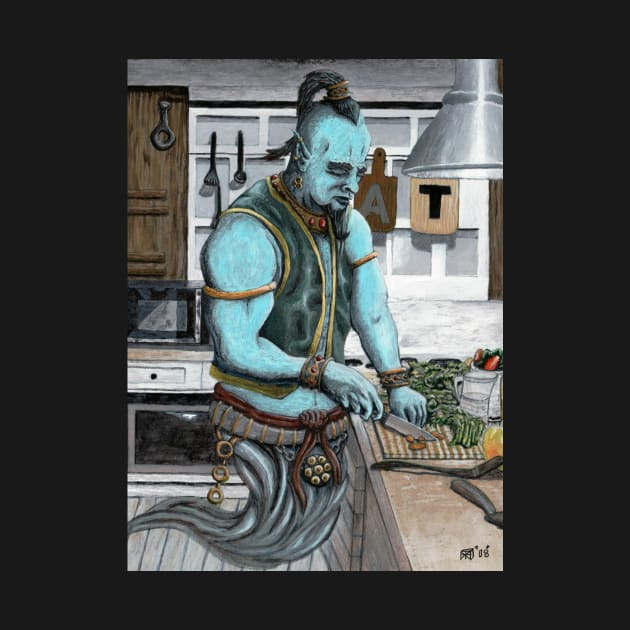 Genie Cooking Kitchen Magic by Helms Art Creations